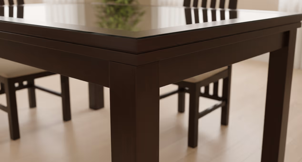 Close-up of the Solara table corner