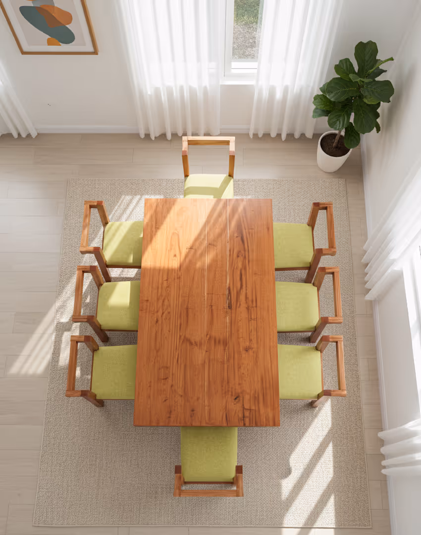 Vienna dining set seen from above